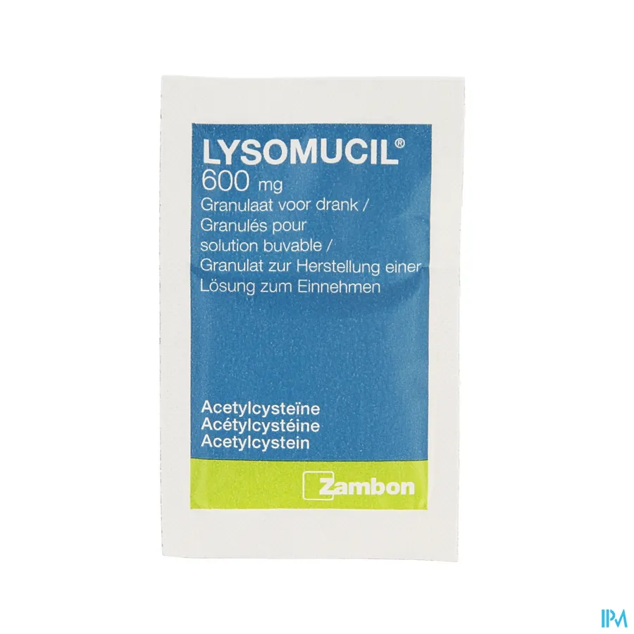 productshot van Lysomucil 600mg 60 zakjes