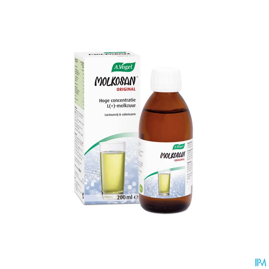 productshot van A. Vogel Molkosan met Hoge Concentratie L-Melkzuur 200 ml