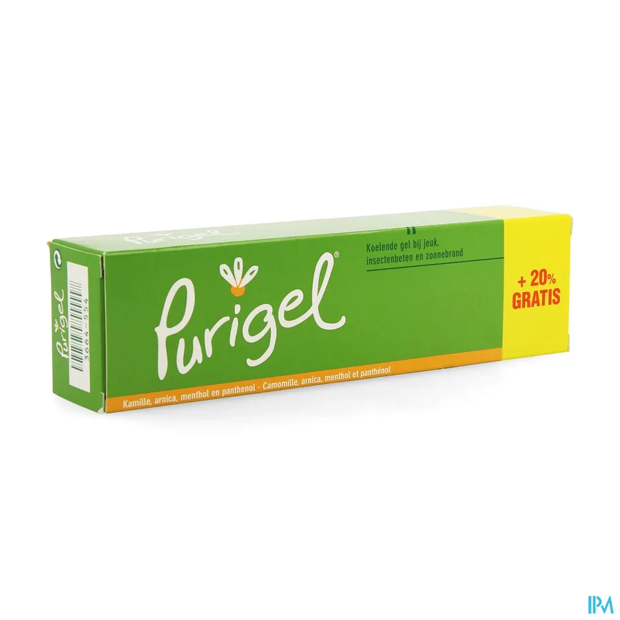 packshot van Purigel Koelende Gel bij Jeuk, Insectenbeten en Zonnebrand 50 ml