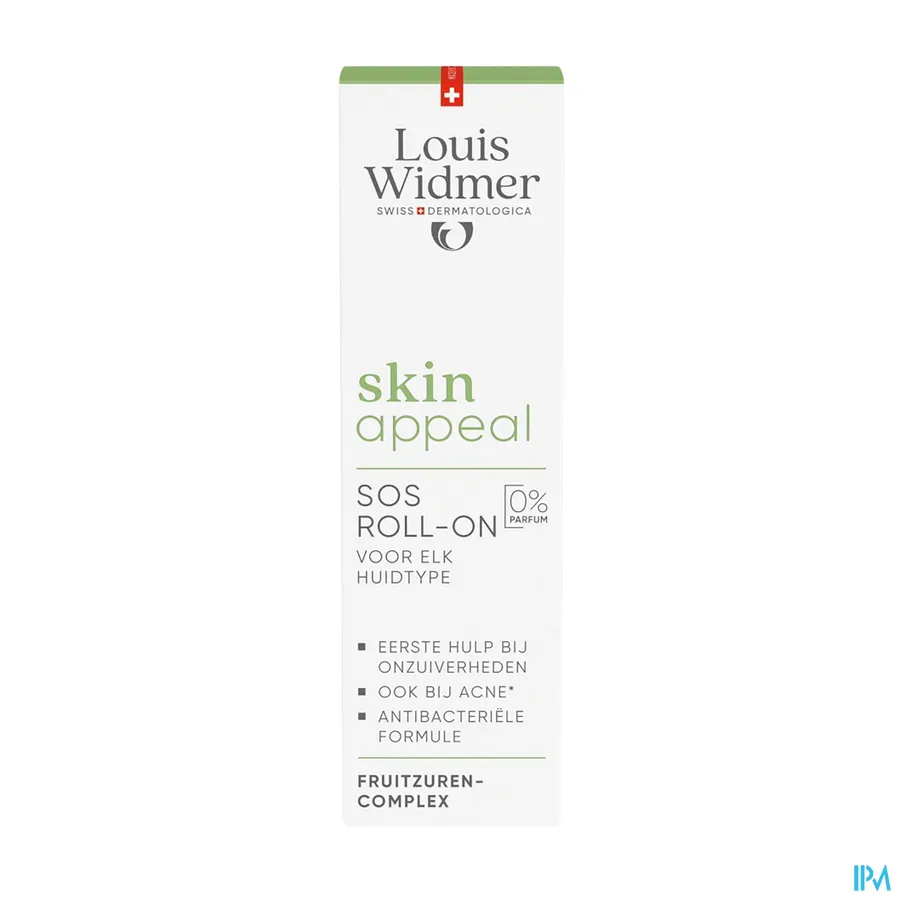 packshot van Louis Widmer Skin Appeal SOS Roll-On 10 ml