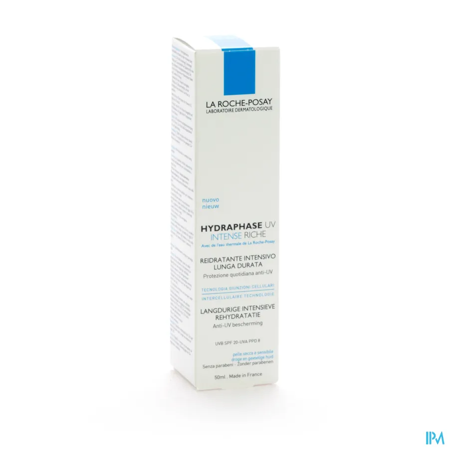 packshot van La Roche-Posay Hydraphase Intense Rehydraterende Verzorging met SPF 20 voor de Droge Huid 50 ml