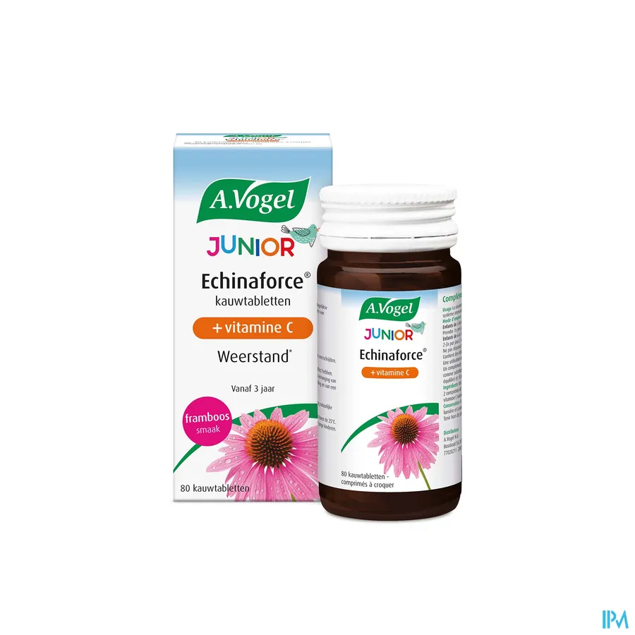 productshot van A. Vogel Echinaforce Junior + Vitamine C 80 kauwtabletten