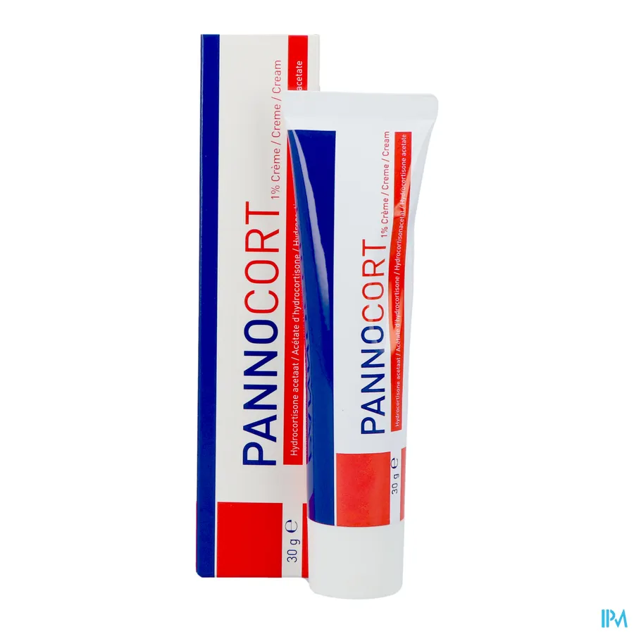 productshot van Pannocort Crème met 1% Hydrocortisone acetaat Tube 30 g