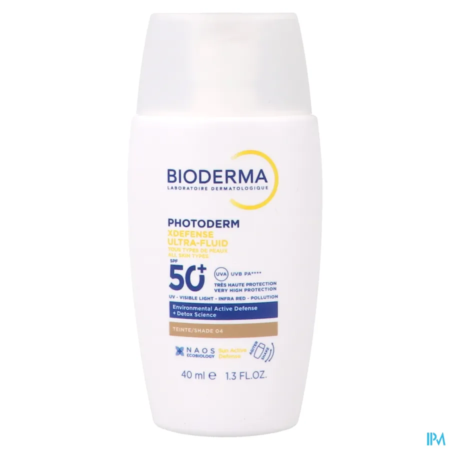 productshot van Bioderma Photoderm XDefense Ultra-Fluid SPF 50+ 40 ml Shade 04