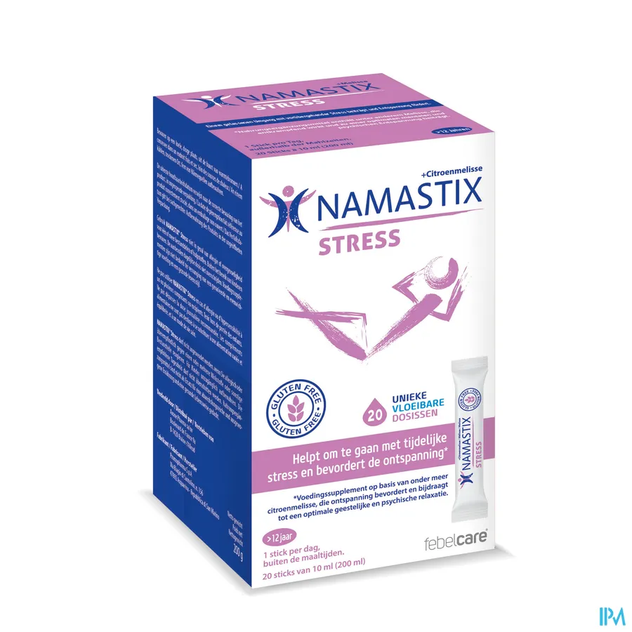 packshot van Namastix Stress Sticks 20 x 10 ml