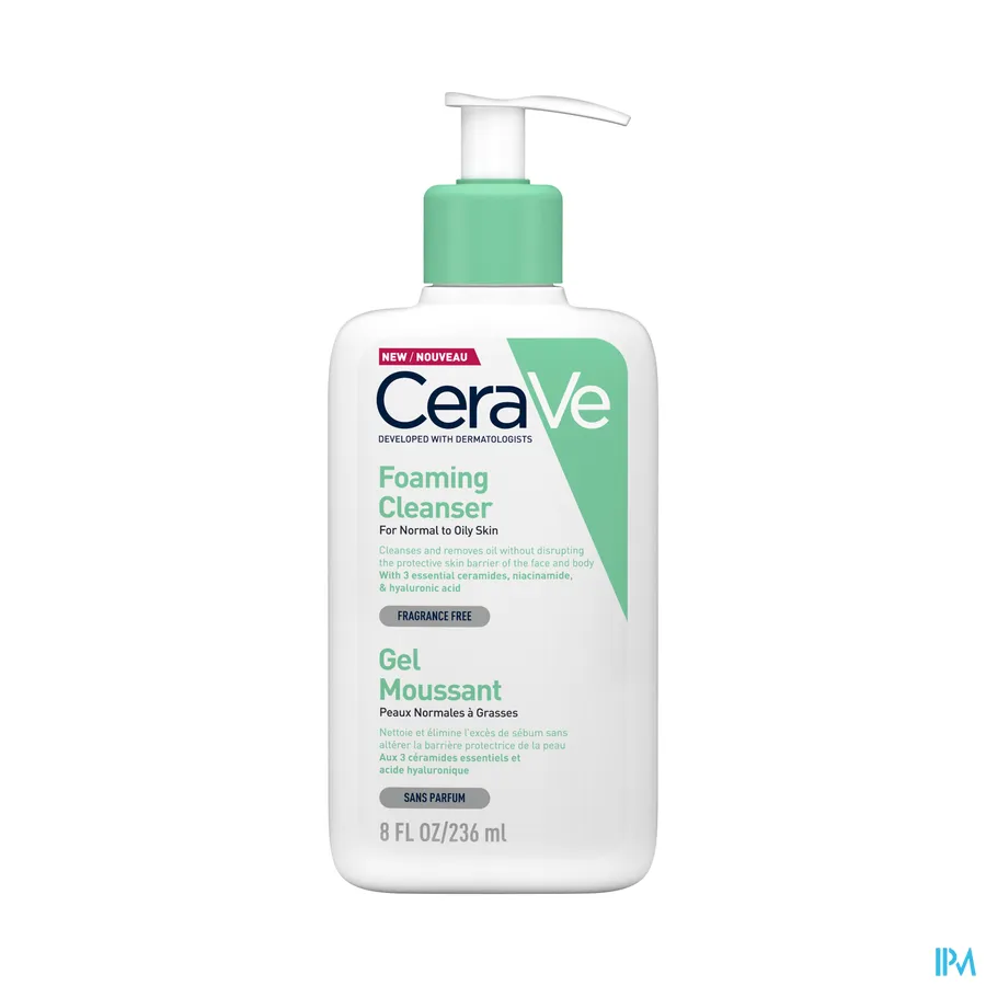 packshot van CeraVe Schuimende Reinigingsgel 236 ml