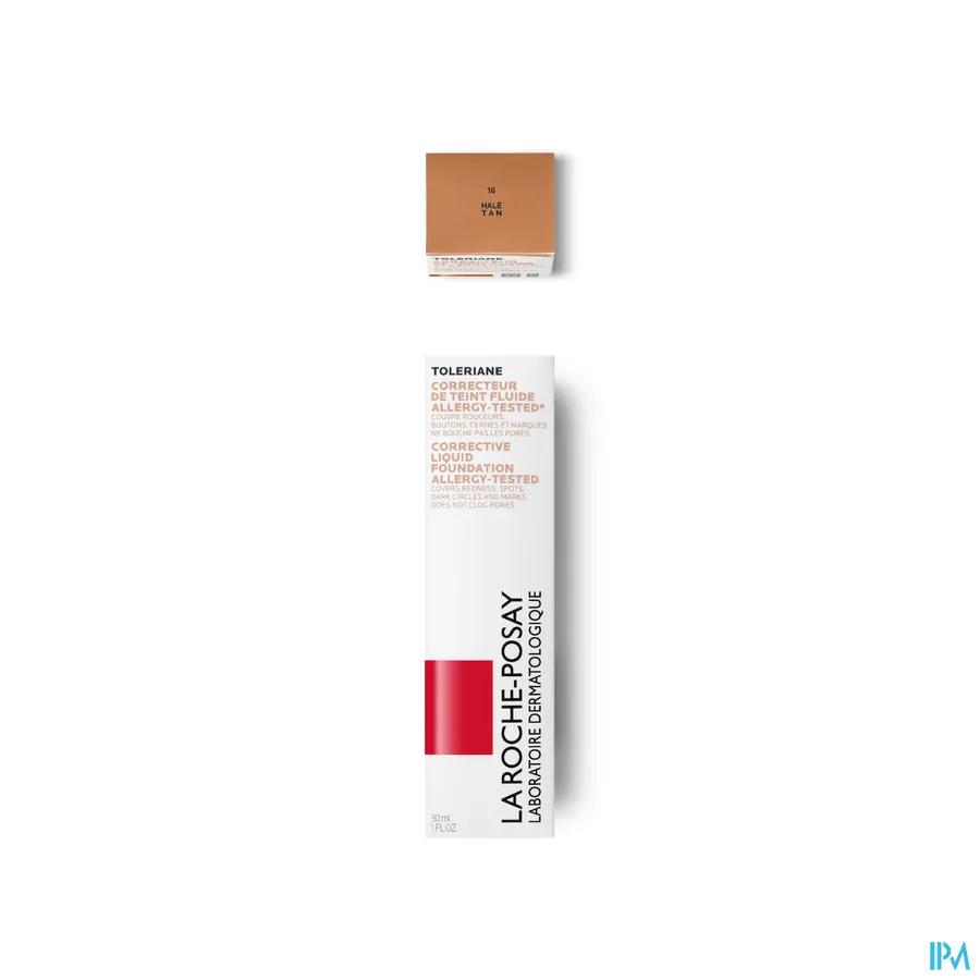 packshot van La Roche Posay Toleriane Fdt Correct.fluide 16 Hale 30 ml