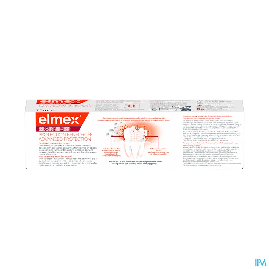 packshot van Elmex Tandpasta Anti-Cariës Professional 75 ml
