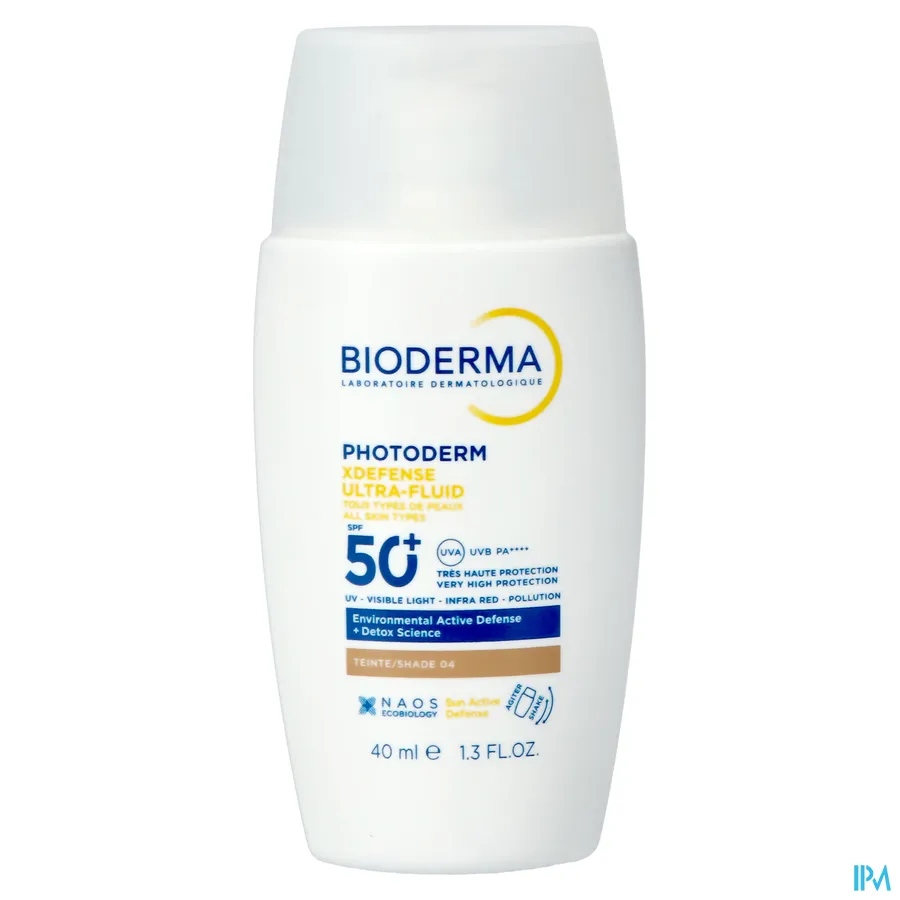 productshot van Bioderma Photoderm XDefense Ultra-Fluid SPF 50+ 40 ml Shade 04