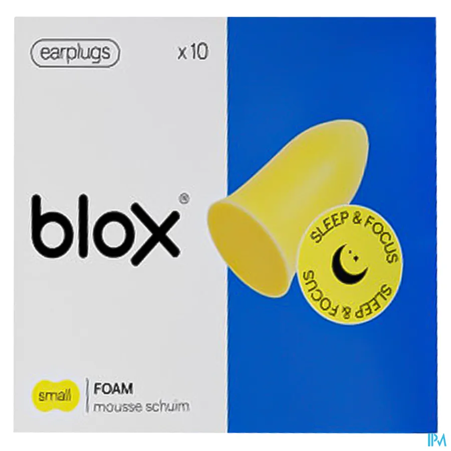 packshot van Blox Oordoppen Sleep Schuim Small Geel 5 paar