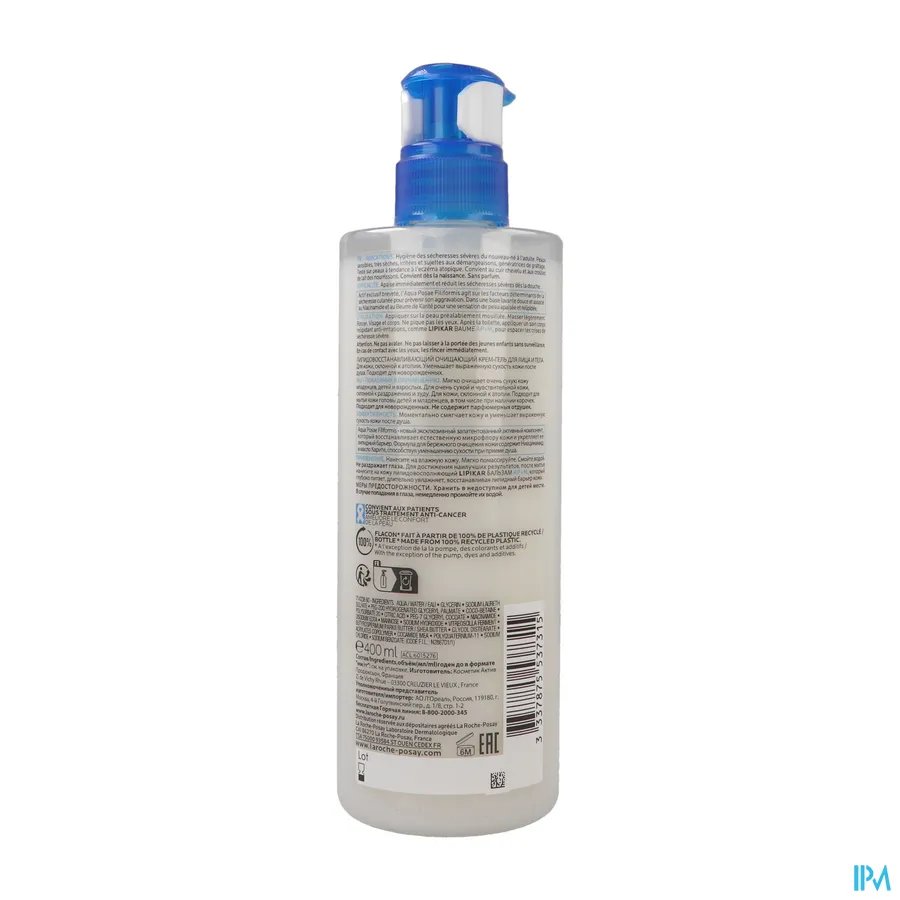 packshot van La Roche-Posay Lipikar Syndet AP+ 400 ml