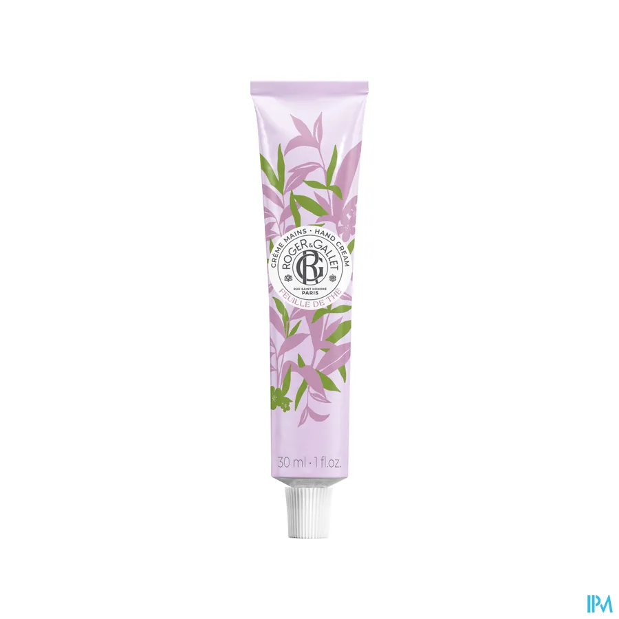 packshot van Roger & Gallet Weldadige Handcrème 30 ml Feuille de Thé