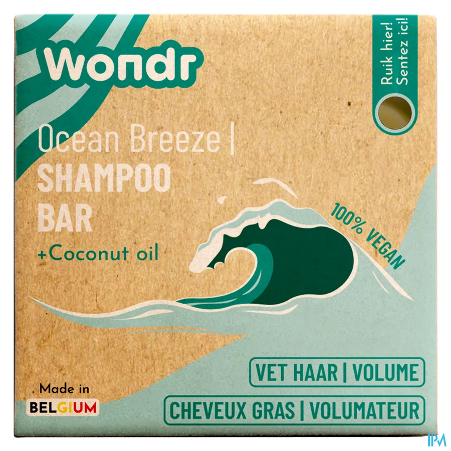 packshot van WONDR Shampoo Bar Ocean Breeze 55 g
