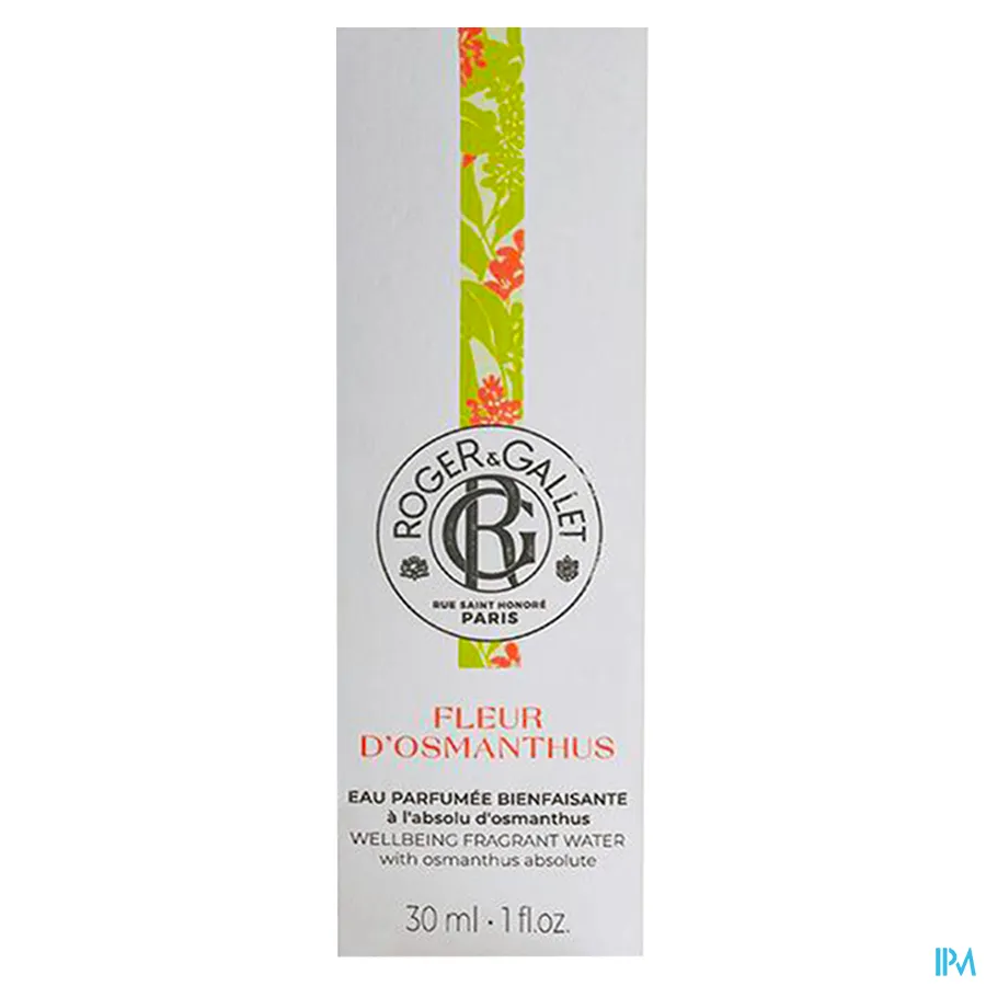 packshot van Roger & Gallet Fleur d'Osmanthus Geparfumeerd Water 30 ml