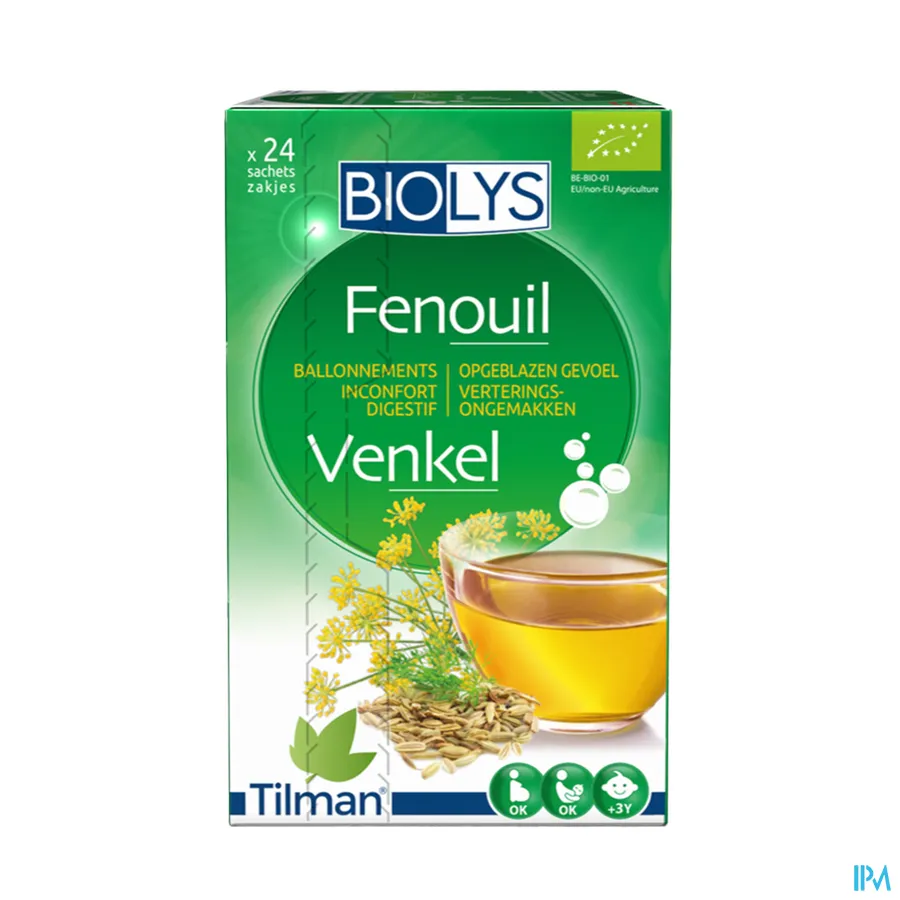 packshot van Tilman Biolys Venkel 24 zakjes
