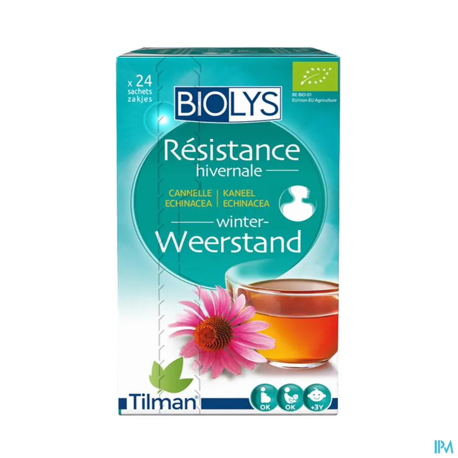 packshot van Tilman Biolys Weerstand Kaneel-Echinacea 24 zakjes