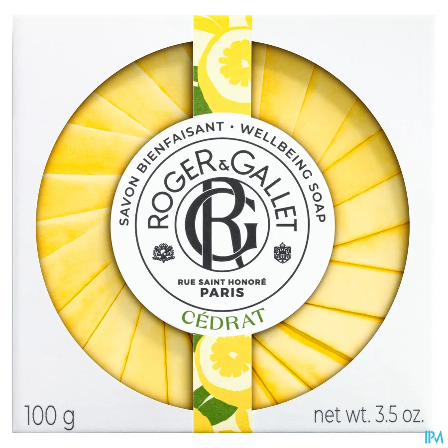 packshot van Roger & gallet Cedrat Zeep 100 g