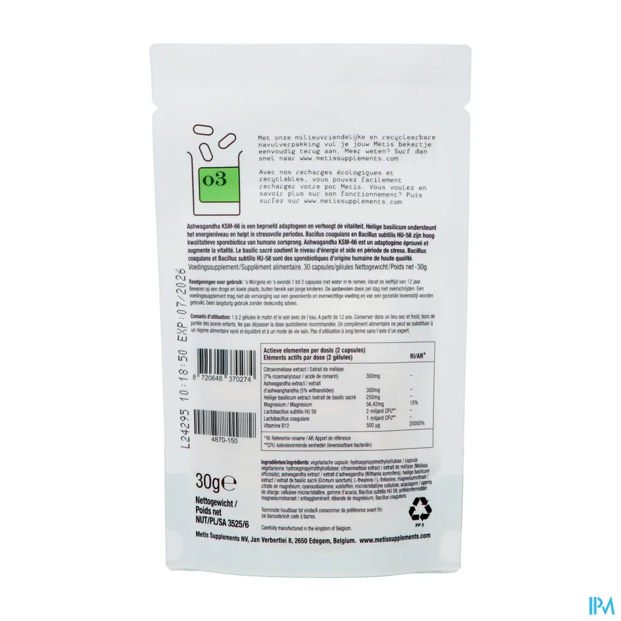 packshot van etis A/stress 03 Eco Refill Caps 30