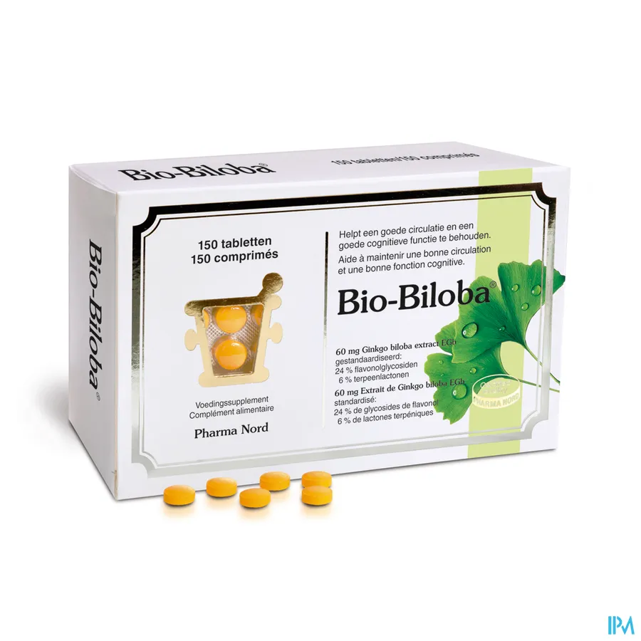 packshot van Bio-biloba 60mg 150 tabletten