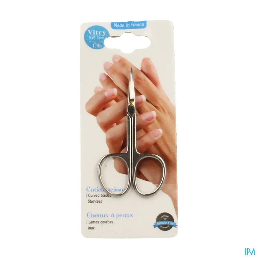 packshot van Vitry Nagelriemvelletjesschaar met Gebogen lemmetten