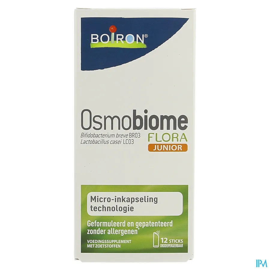 packshot van Osmobiome Flora Junior Stick Orodisp. 12 sticks
