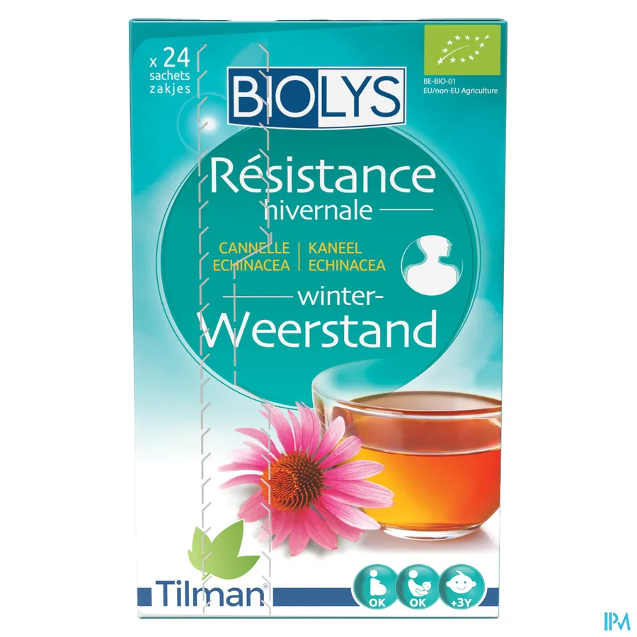 packshot van Tilman Biolys Weerstand Kaneel-Echinacea 24 zakjes