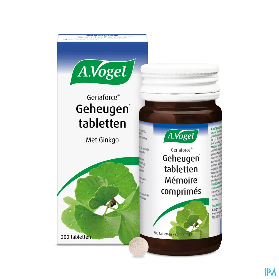 productshot van A. Vogel Geriaforce voor Geheugen 200 Tabletten