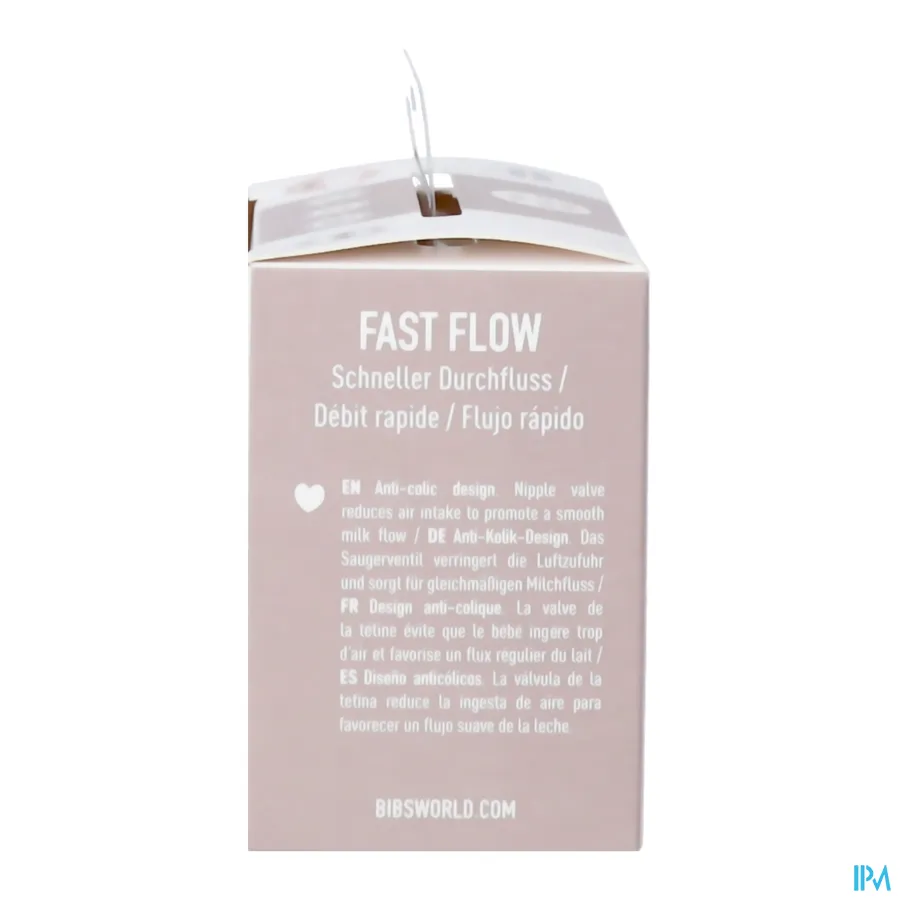 packshot van Bibs Zuigfles Spenen Latex Duopack Fast