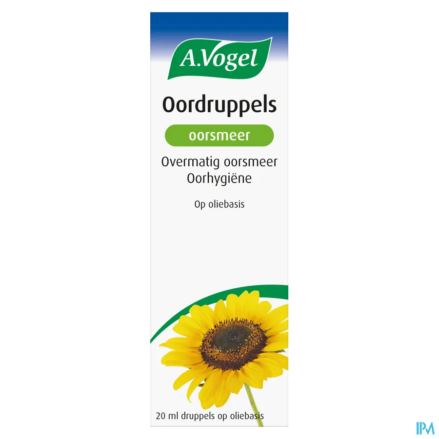 packshot van A. Vogel Oordruppels Oorsmeer 20 ml