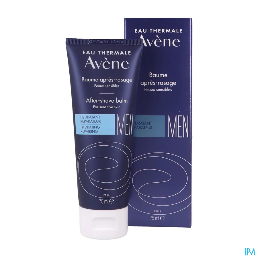 productshot van Avène Men Aftershave Balsem voor Droge Gevoelige Huid Tube 75 ml