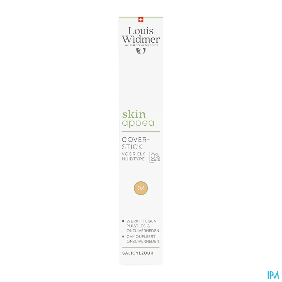 packshot van Louis Widmer Skin Appeal Coverstick 02 0,25 g