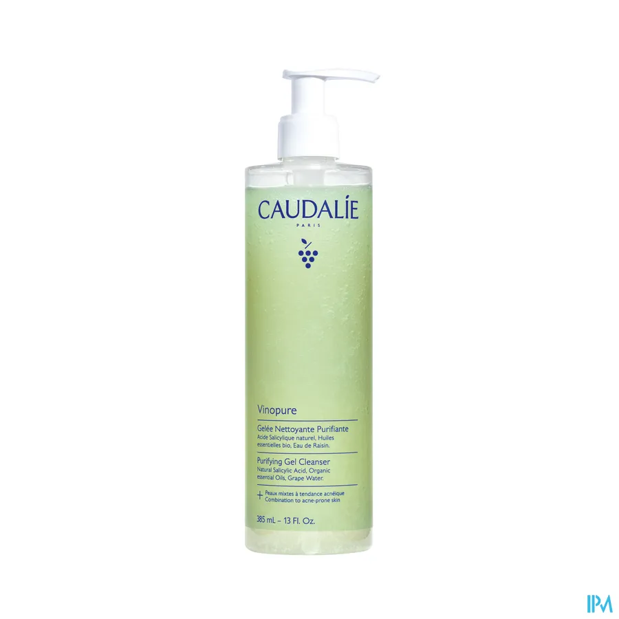 productshot van Caudalie Vinopure Zuiverende Reinigingsgel 385 ml