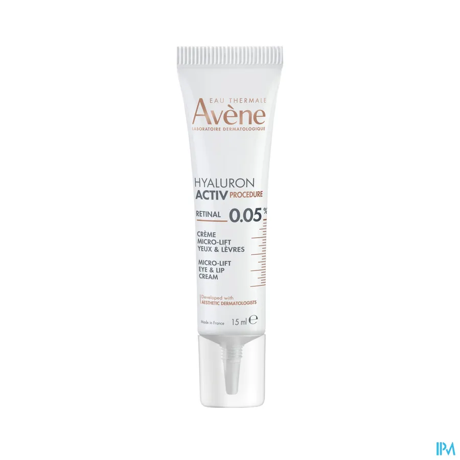 productshot van Avène Hyaluron Activ Procedure Micro-Liftende Oog- & Lipcrème 15 ml