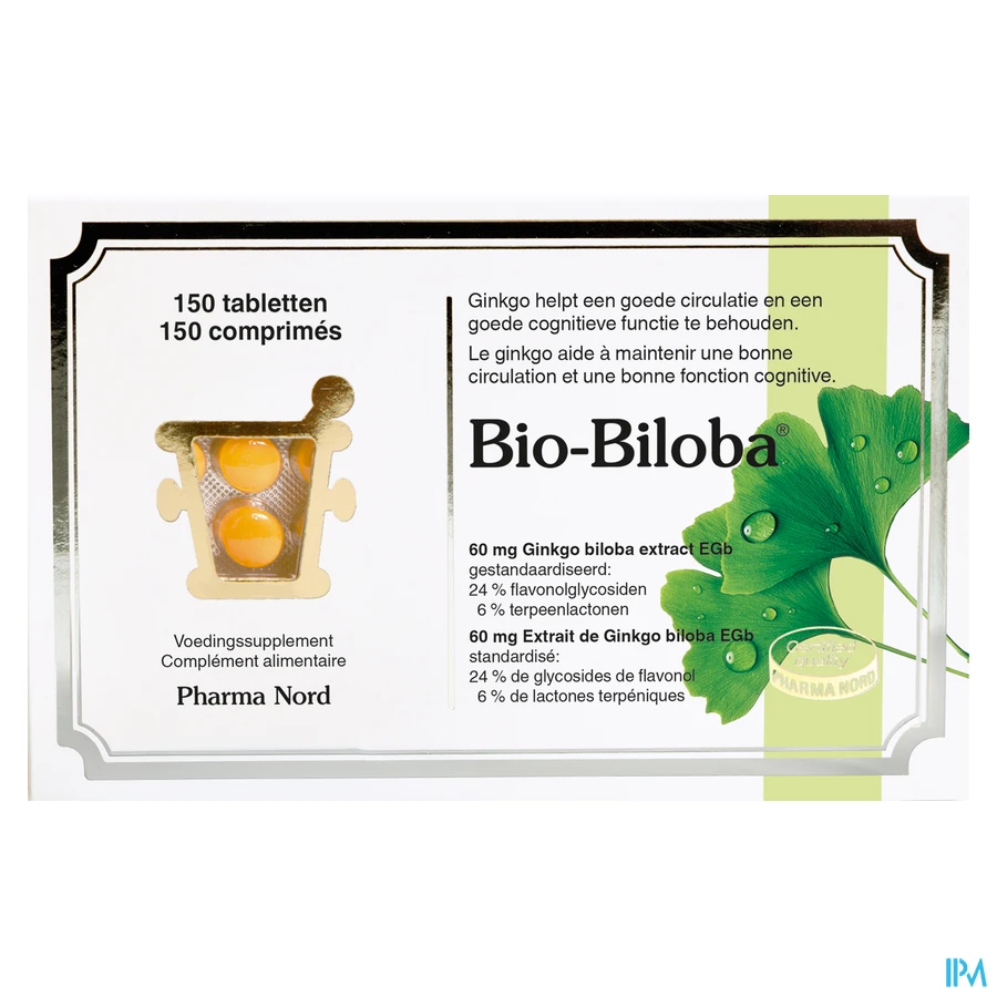 packshot van Bio-biloba 60mg 150 tabletten