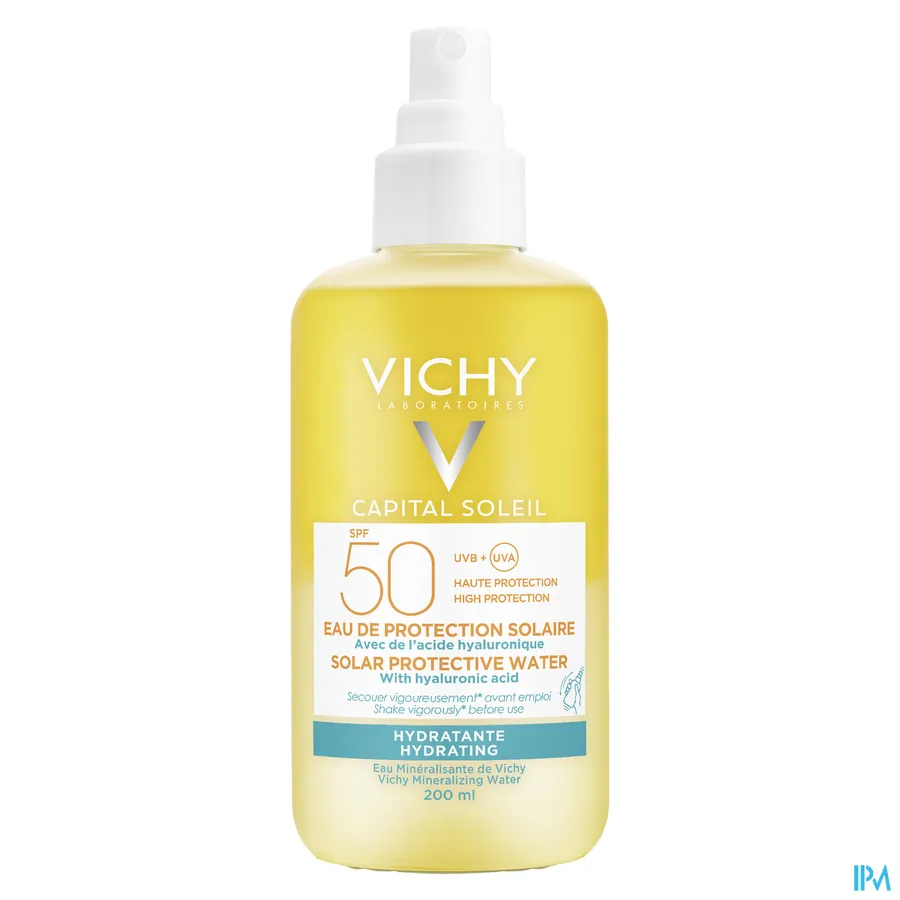 packshot van Vichy Capital Soleil Zonbeschermend Water Hydraterend SPF50 200 ml