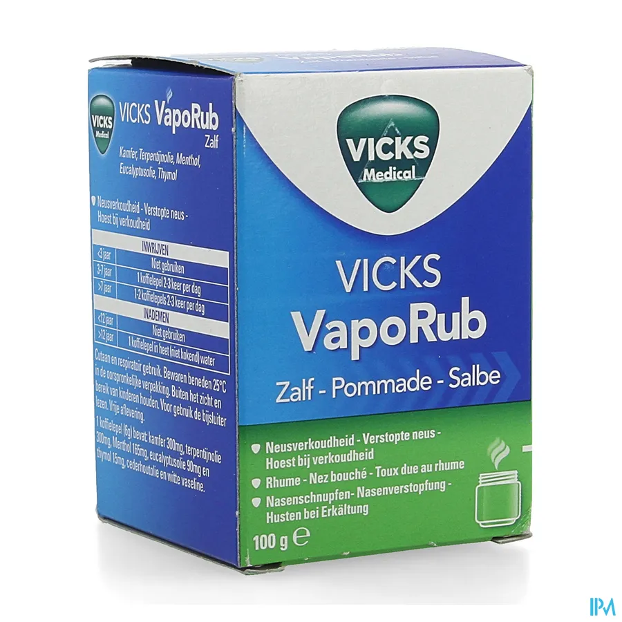 packshot van Vicks VapoRub Zalf 100 g
