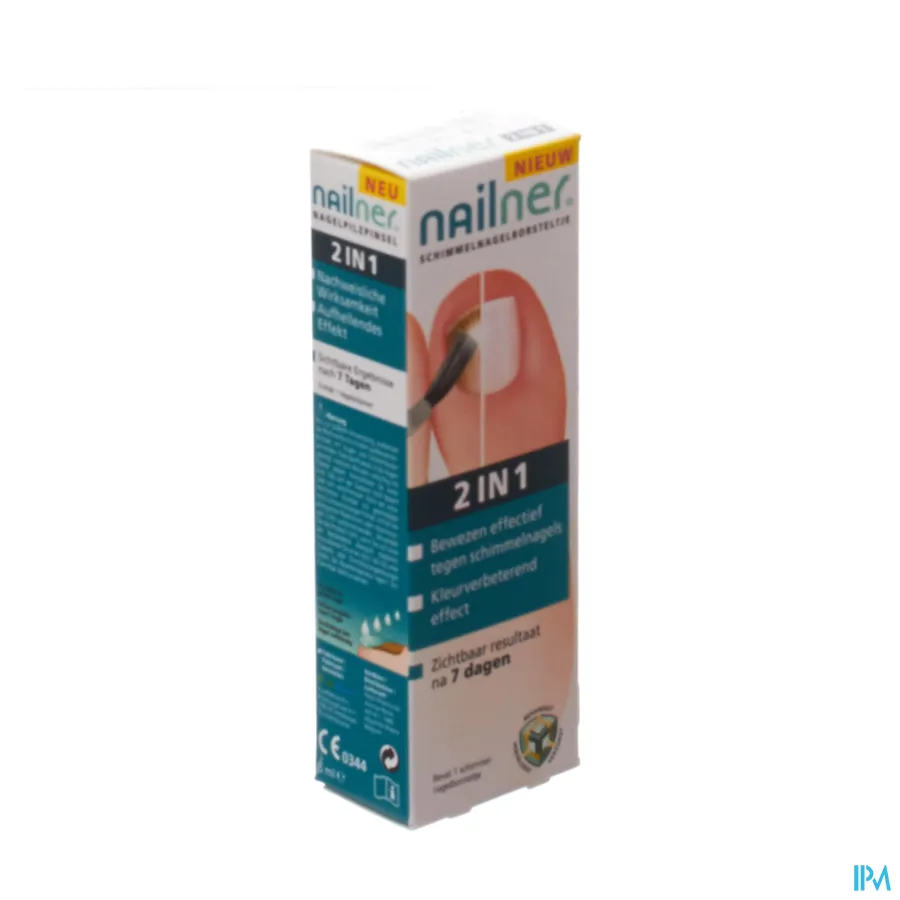 packshot van Nailner 2 in 1 Schimmelnagelborsteltje 5 ml