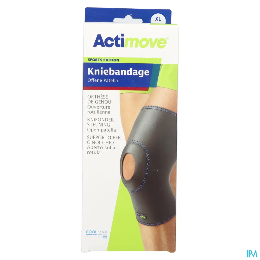 packshot van Actimove Sport Knee Support Open Patella Xl 1