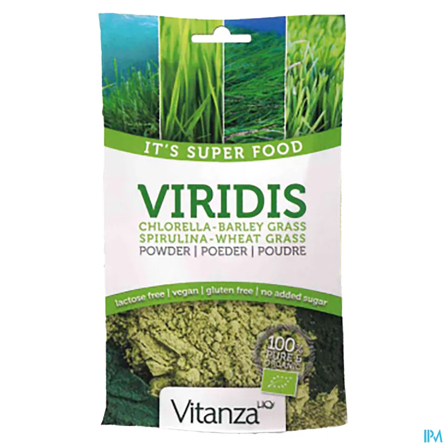 packshot van Vitanza HQ Viridis Poeder 200 g