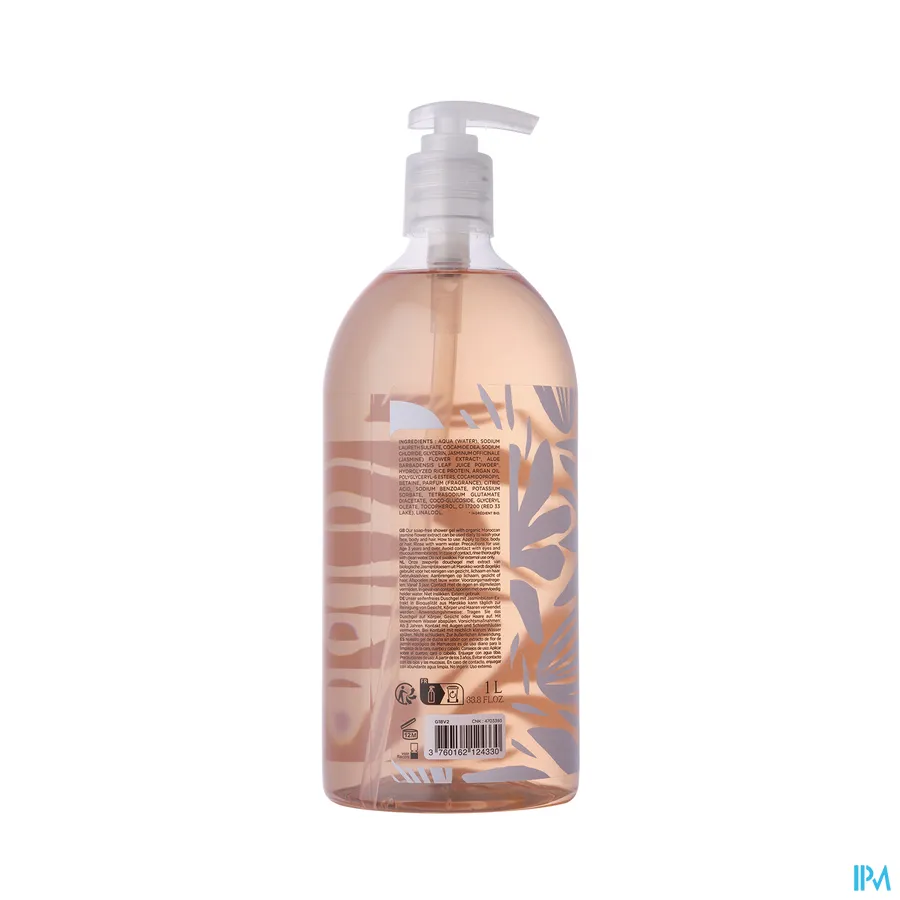 packshot van Cosm'ethik Douchegel Bio Jasmijnbloesem Pompfles 1l