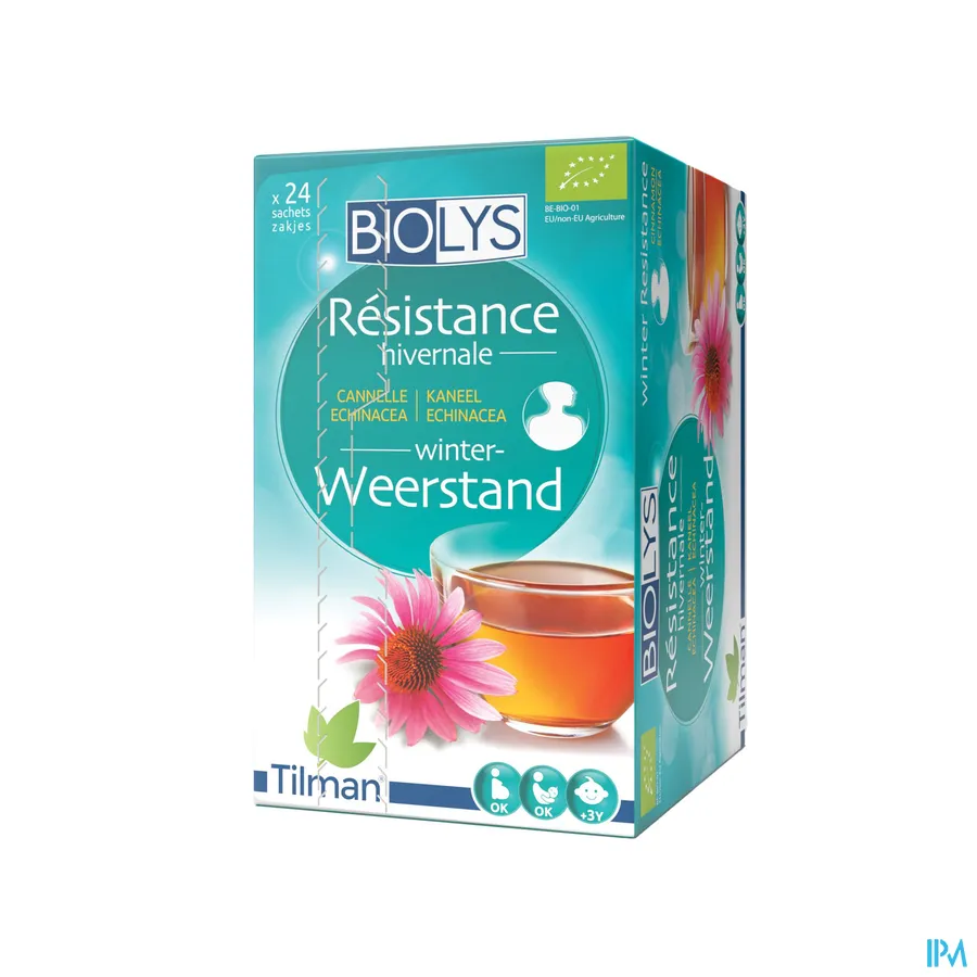 packshot van Tilman Biolys Weerstand Kaneel-Echinacea 24 zakjes