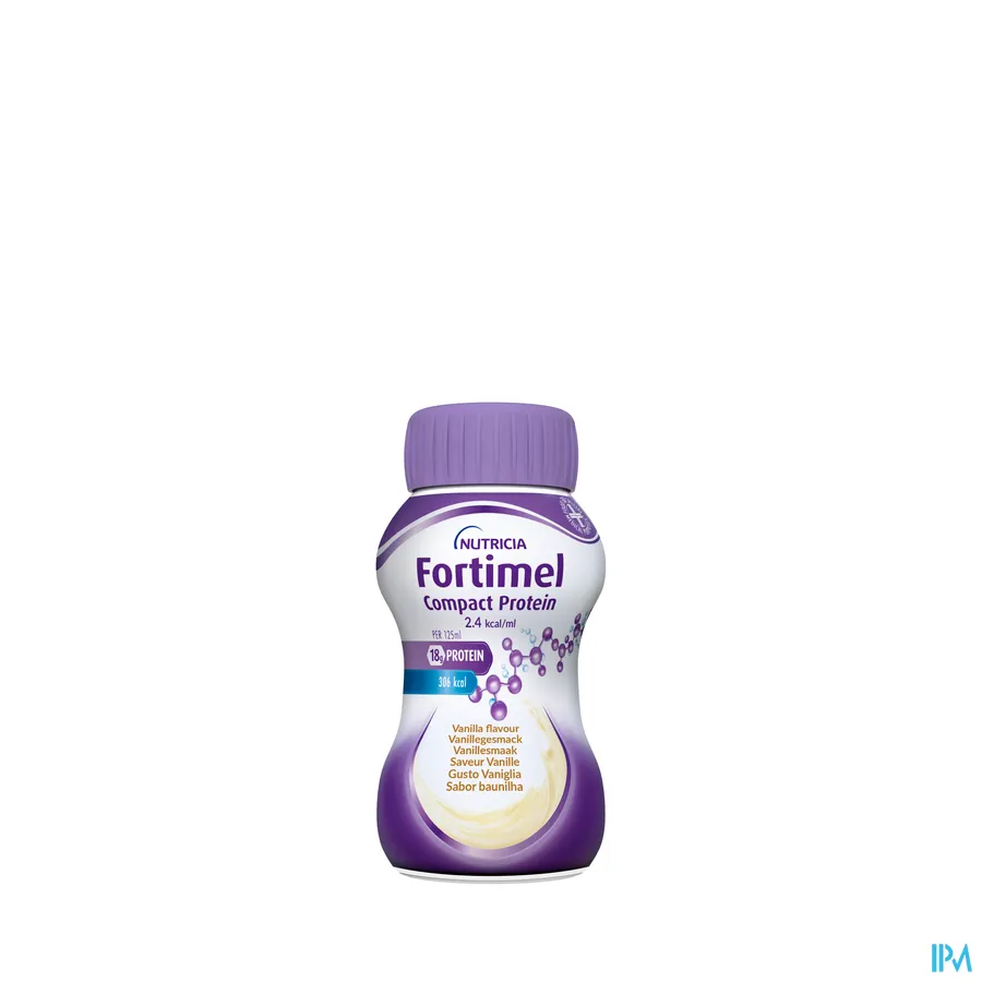 productshot van Fortimel Compact Protein 2.4kcal Vanilla 4x125ml