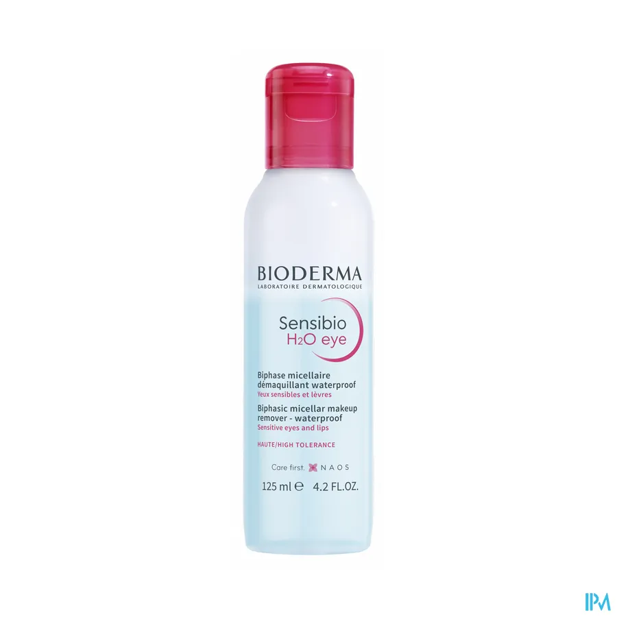 packshot van Bioderma Sensibio H2O Eye Biphasic Micellar Makeup Remover Waterproof 125 ml