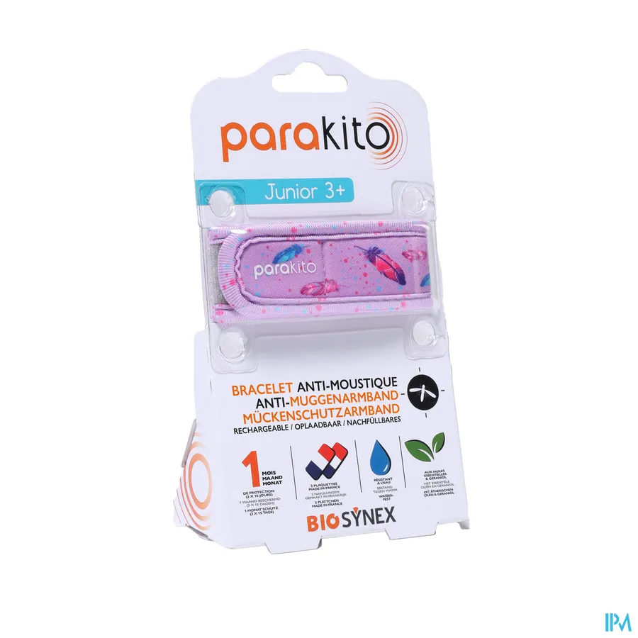 packshot van Parakito Junior 3+ Anti-Muggenarmband Veren