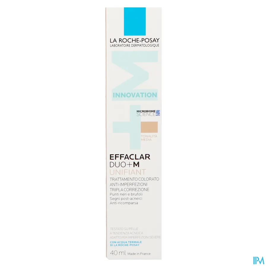packshot van La Roche-Posay Effaclar Duo +M Unifiant 40 ml Medium Shade