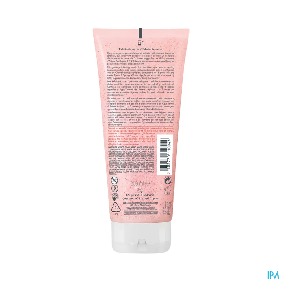 packshot van Avène Zachte Body Scrub 200 ml