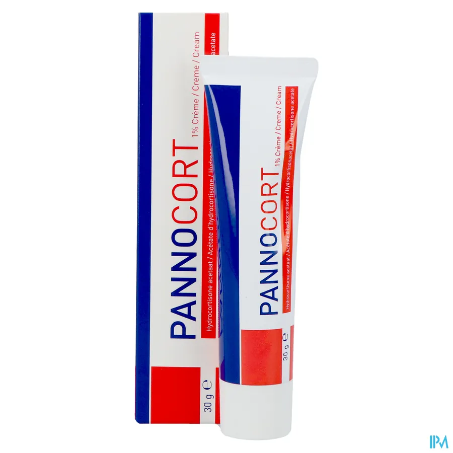productshot van Pannocort Crème met 1% Hydrocortisone acetaat Tube 30 g