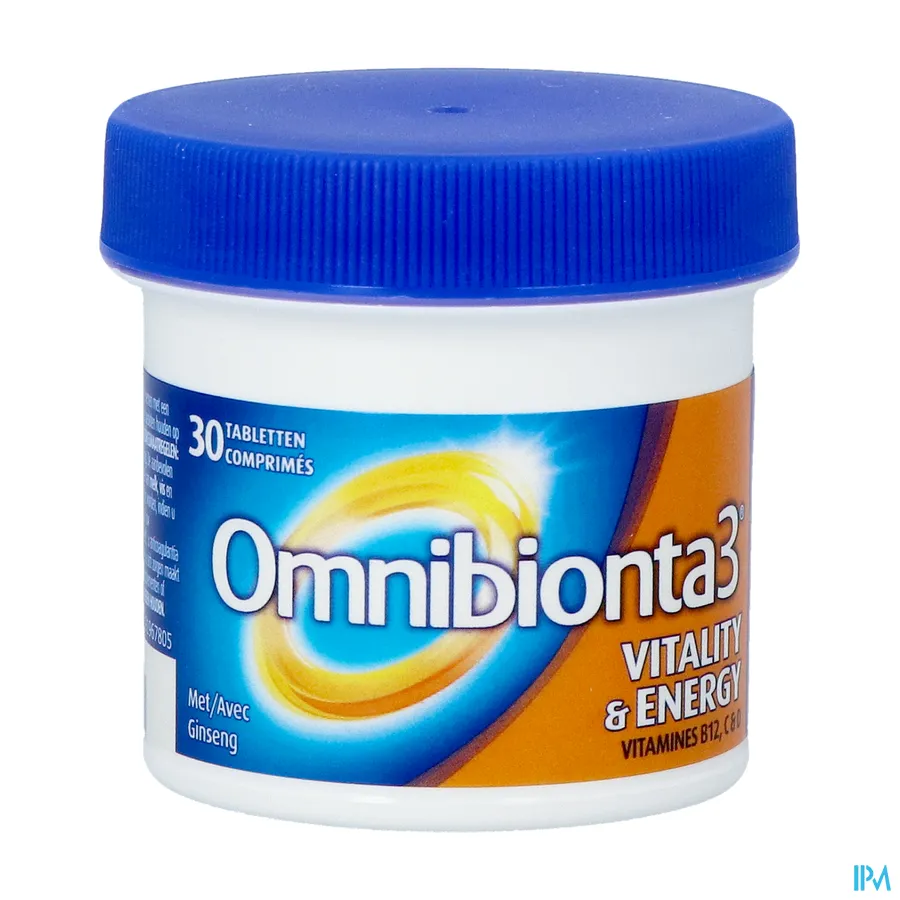 packshot van Omnibionta 3 Vitality Energy 30 tabletten