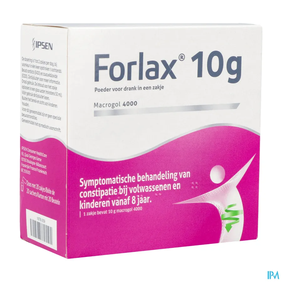 packshot van Forlax 20 zakjes