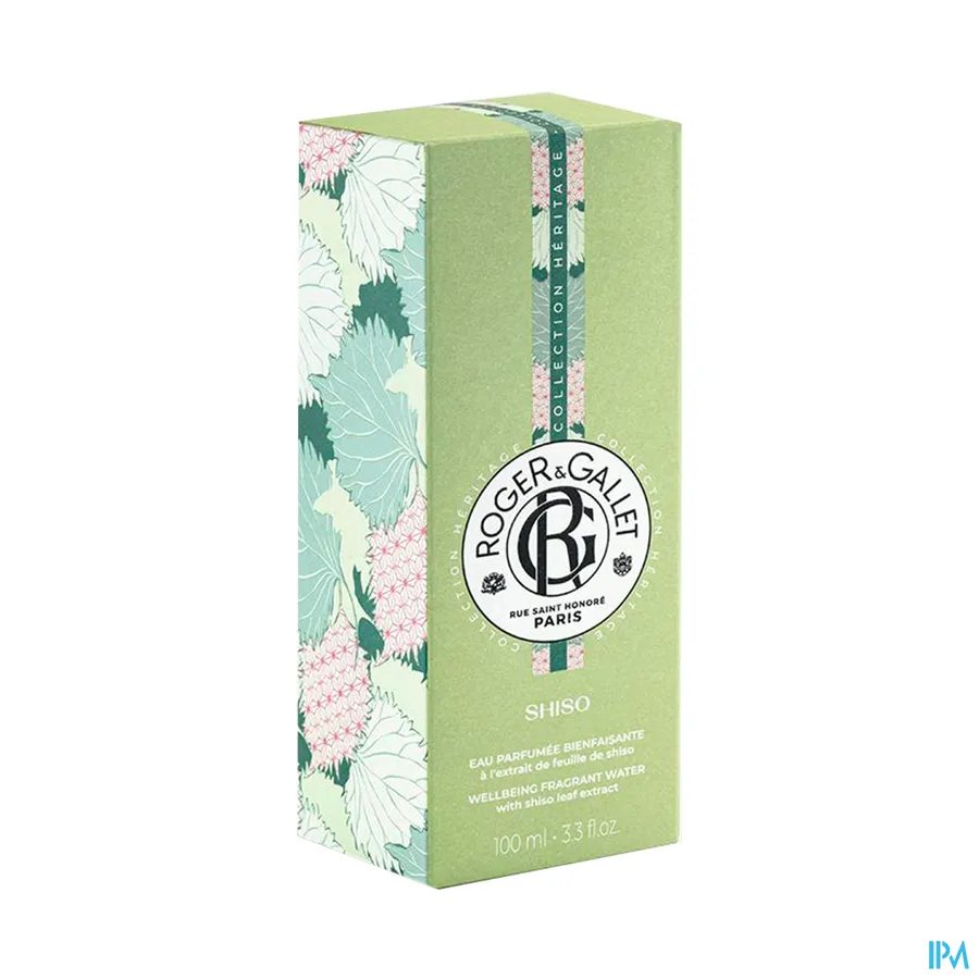 packshot van Roger & Gallet Eau Parfumée Shiso 100 ml